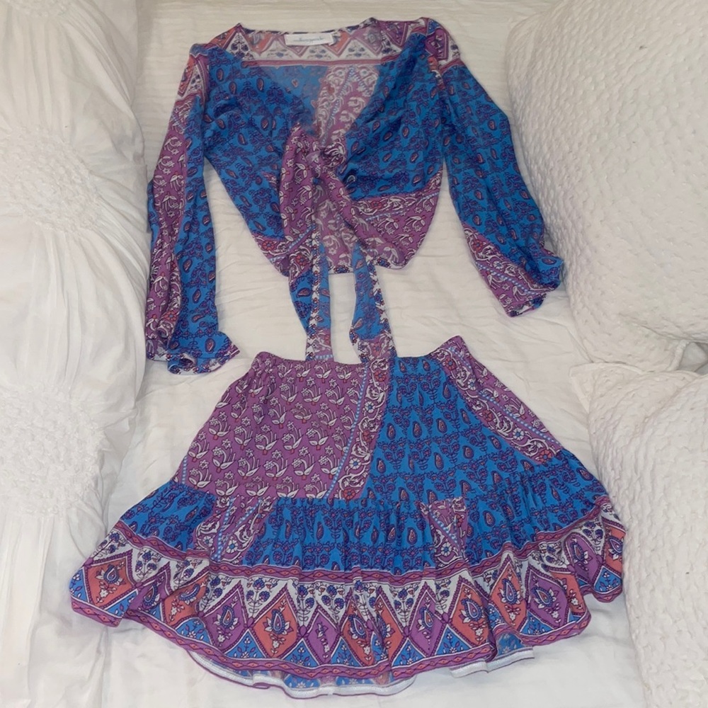 Walker and Wade Boho Set Blue Lavender